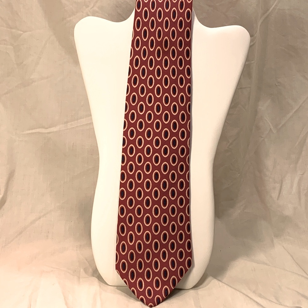 Pre-owned, Brooks Brothers red print silk tie